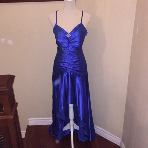 Jessica McClintock For Gunne Sax Cocktail Prom Graduation Dress Juniors Size 7 - Picture 2 of 11